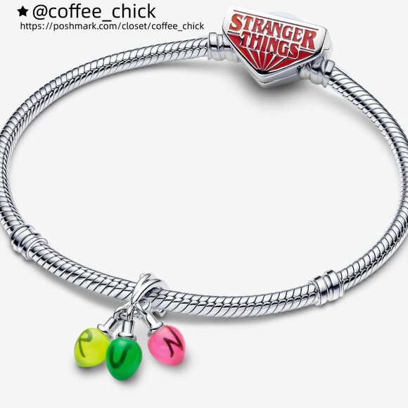 Pandora Stranger Things Glow-in-the-dark Run Dangle Charm - Picture 3 of 5